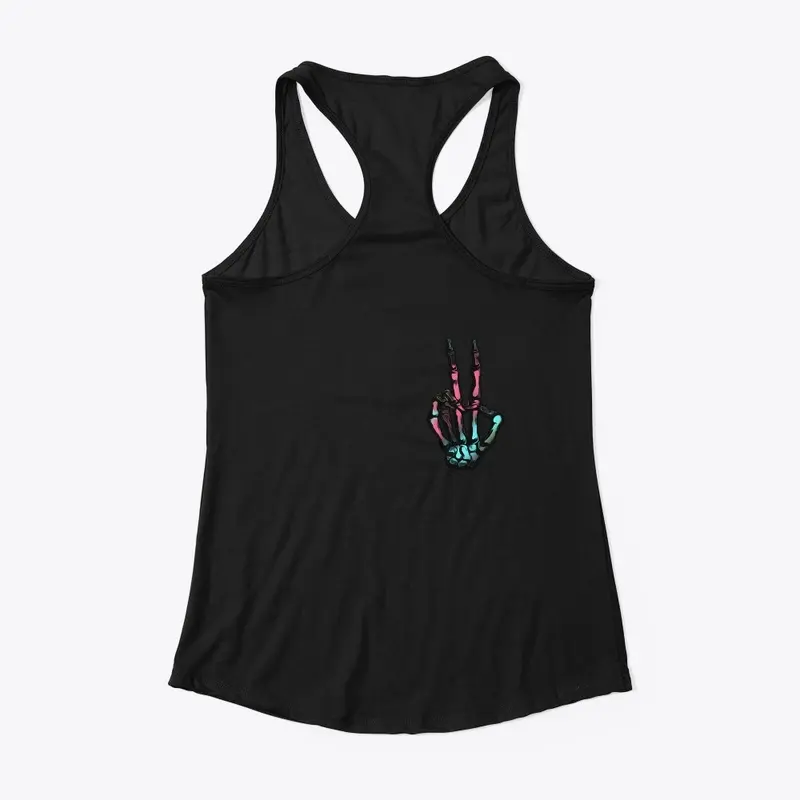 Death breeds life race back ladies tank